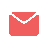Um envelope em forma de ícone.